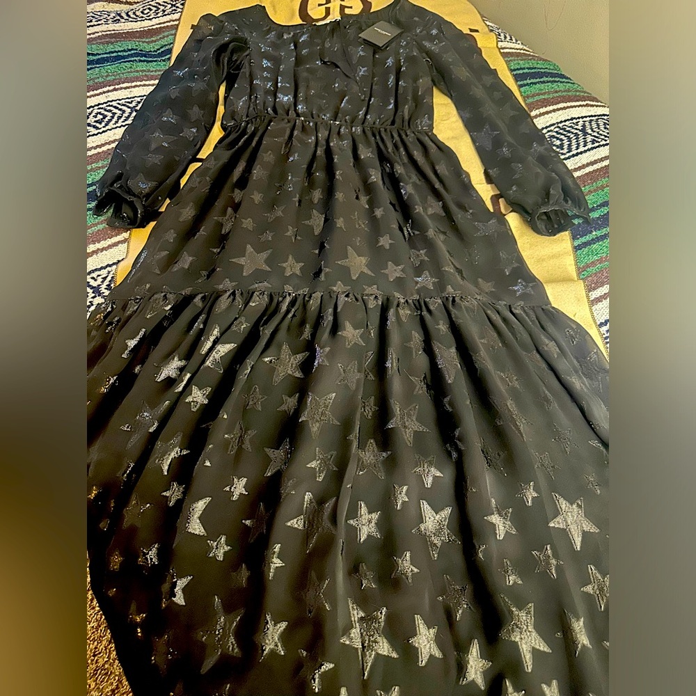 NWT Saint Laurent Full Length Star Dress